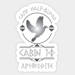 Cabin #10 in Camp Half Blood, Child of Aphrodite – Percy Jackson inspired design Sticker